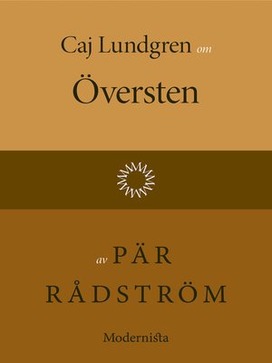 cover image of Om Översten av Pär Rådström